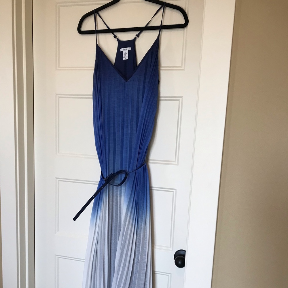 NWOT Bar iii Ombré Pleated Maxi Dress (M)